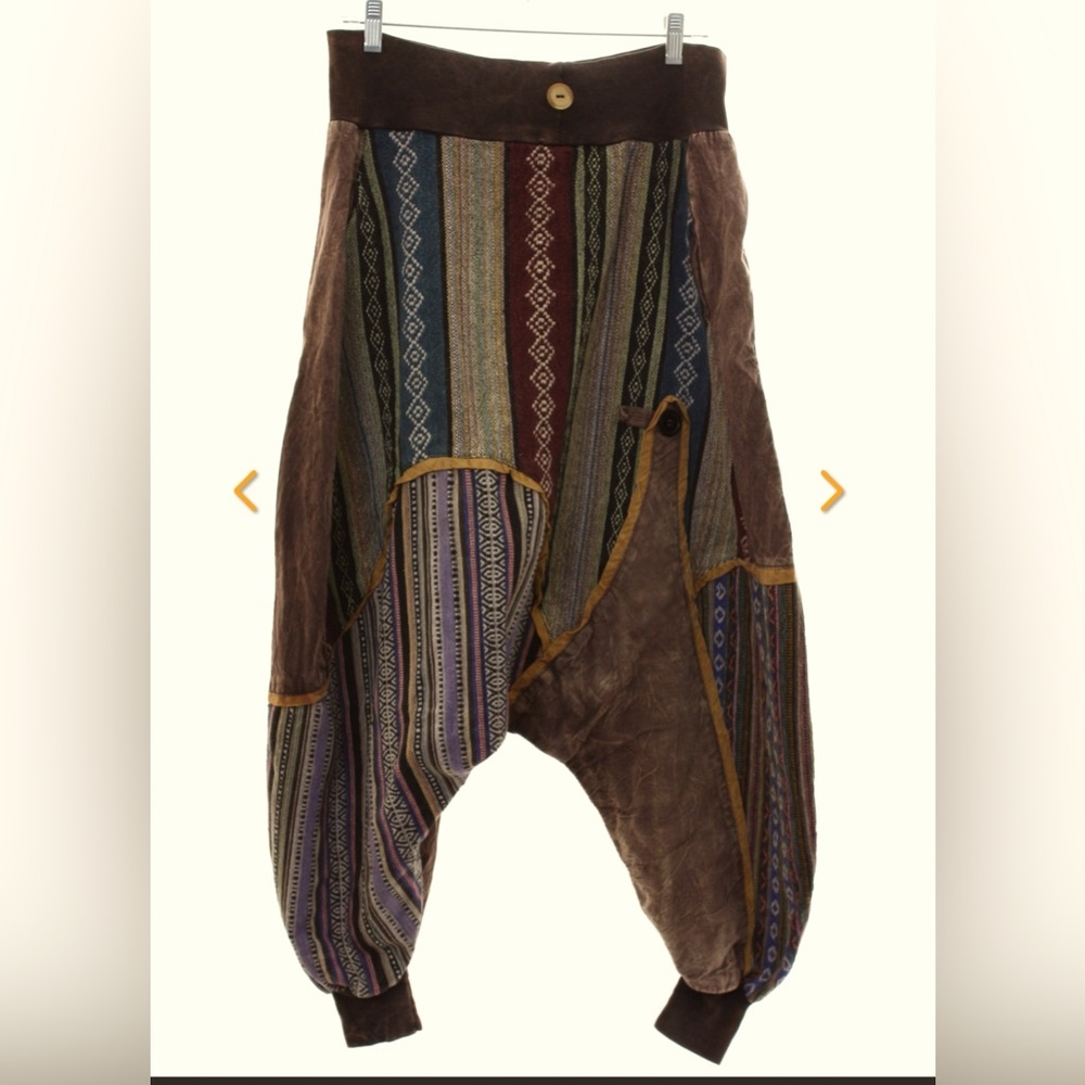 Harem style hippie vintage pants. (Stock photo listed is similar)